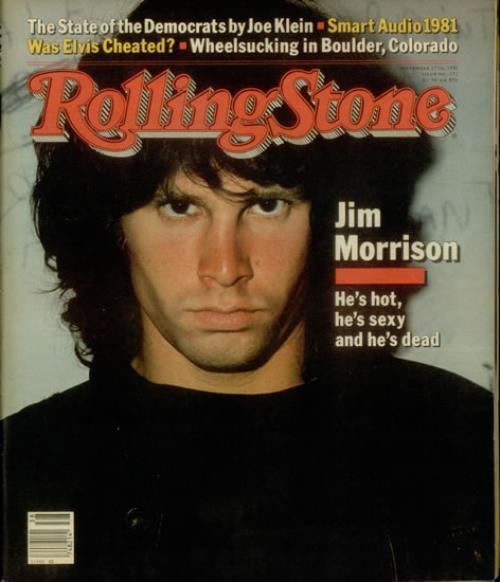 Rolling Stone magazine cover, September 1981 : r/thedoors